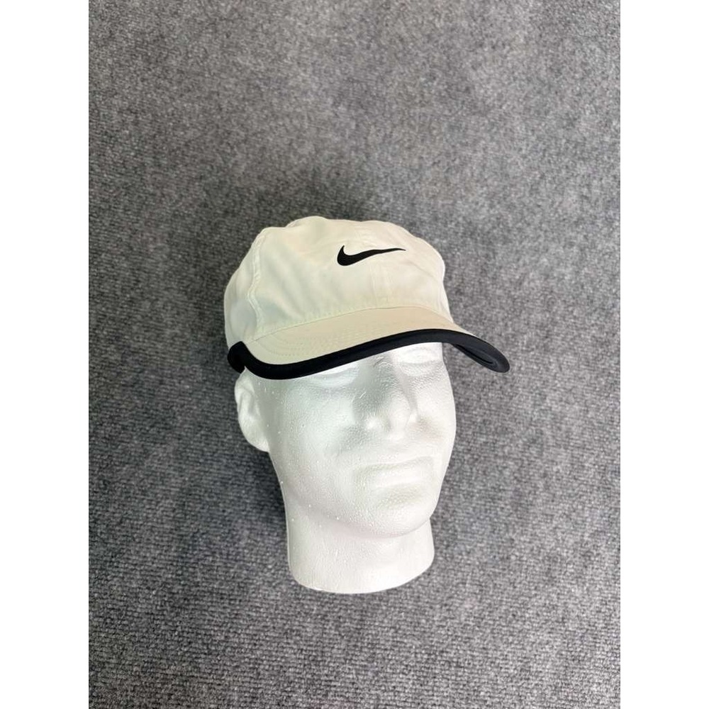Nike Dri Fit Featherlight Tennis Cap Hat Unisex Adult Adjustable‎ White/Black